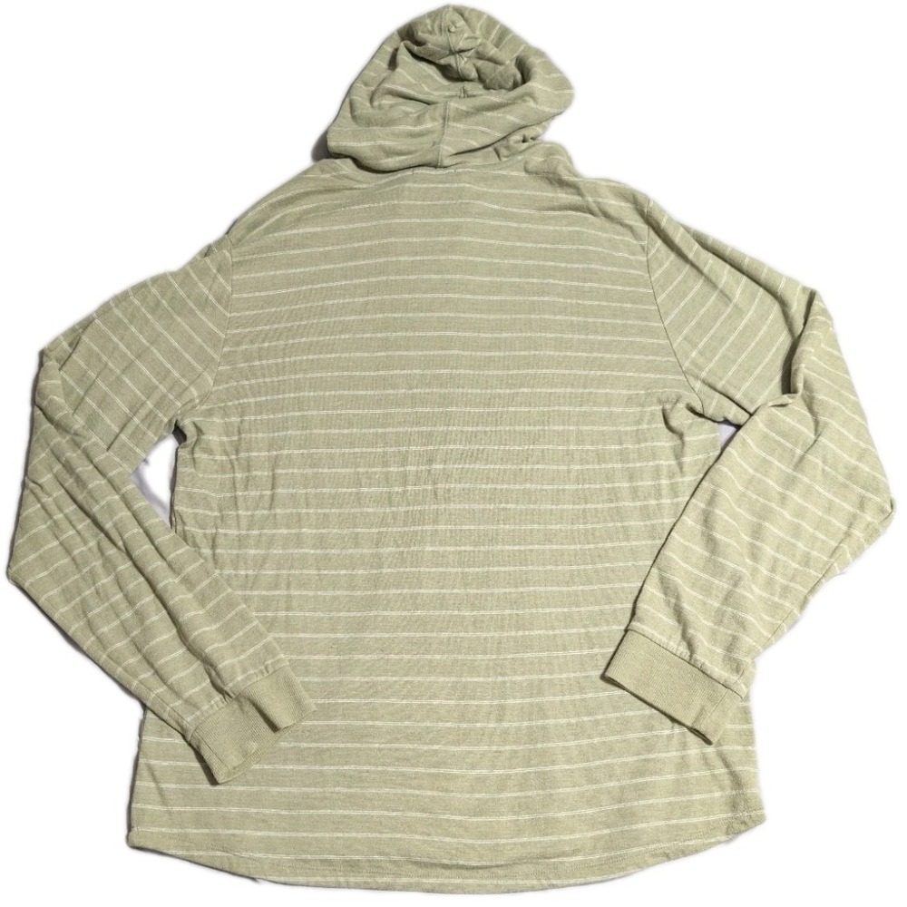 Marine Layer Hoodie Mens XL Striped Lightweight Pullover Green Soft Casual - Picture 2 of 8
